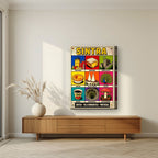 Vila Romantica — Sintra art print, on thick canvas, styled in a living room