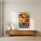 Vila Romantica — Sintra art print, as an acrylic print, styled in a living room