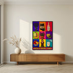 Marché de Provence — Provence art print, unframed poster, styled in a living room