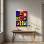Marché de Provence — Provence art print, unframed poster, styled in a desk