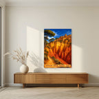 Roussillon — Provence art print, unframed poster, styled in a living room