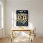 Fontana Di Trevi — Rome art print, on thick canvas, styled in a kitchen