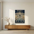 Fontana Di Trevi — Rome art print, unframed poster, styled in a living room