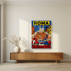 La Dolce Vita — Rome art print, as an acrylic print, styled in a living room
