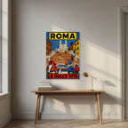 La Dolce Vita — Rome art print, unframed poster, styled in a desk