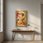 I Fiori Dell'Isola — Sicily art print, on slim canvas, styled in a desk