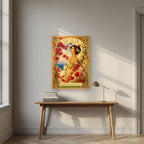 I Fiori Dell'Isola — Sicily art print, as an acrylic print, styled in a desk