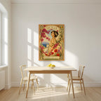 I Fiori Dell'Isola — Sicily art print, unframed poster, styled in a kitchen