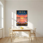 Ses Salines — Ibiza art print, unframed poster, styled in a kitchen
