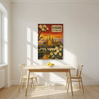 Wat Phra Kaew — Bangkok art print, unframed poster, styled in a kitchen