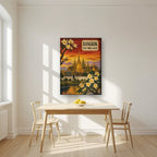 Wat Phra Kaew — Bangkok art print, on slim canvas, styled in a kitchen