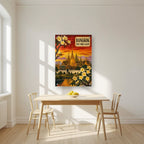 Wat Phra Kaew — Bangkok art print, as an acrylic print, styled in a kitchen