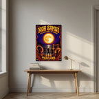 Full Moon — Koh Samui art print, unframed poster, styled in a desk
