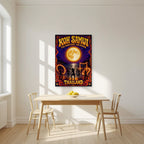 Full Moon — Koh Samui art print, unframed poster, styled in a kitchen