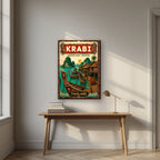 Chao Le — Krabi art print, on slim canvas, styled in a desk