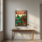 Chao Le — Krabi art print, on thick canvas, styled in a desk