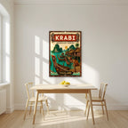 Chao Le — Krabi art print, unframed poster, styled in a kitchen