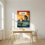 Tawan Daeng — Krabi art print, on thick canvas, styled in a kitchen