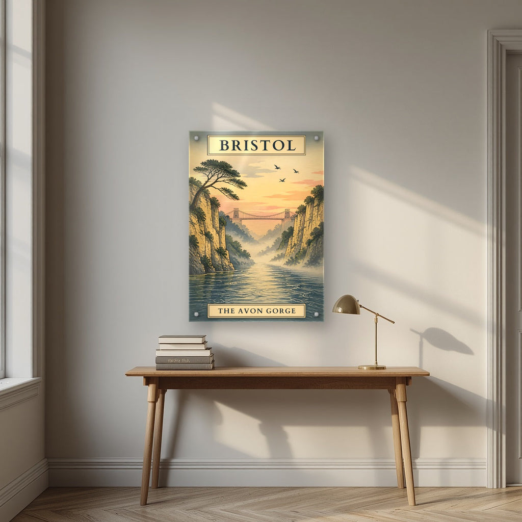 The Avon Gorge | Bristol Art Print — acrylic print, room scene
