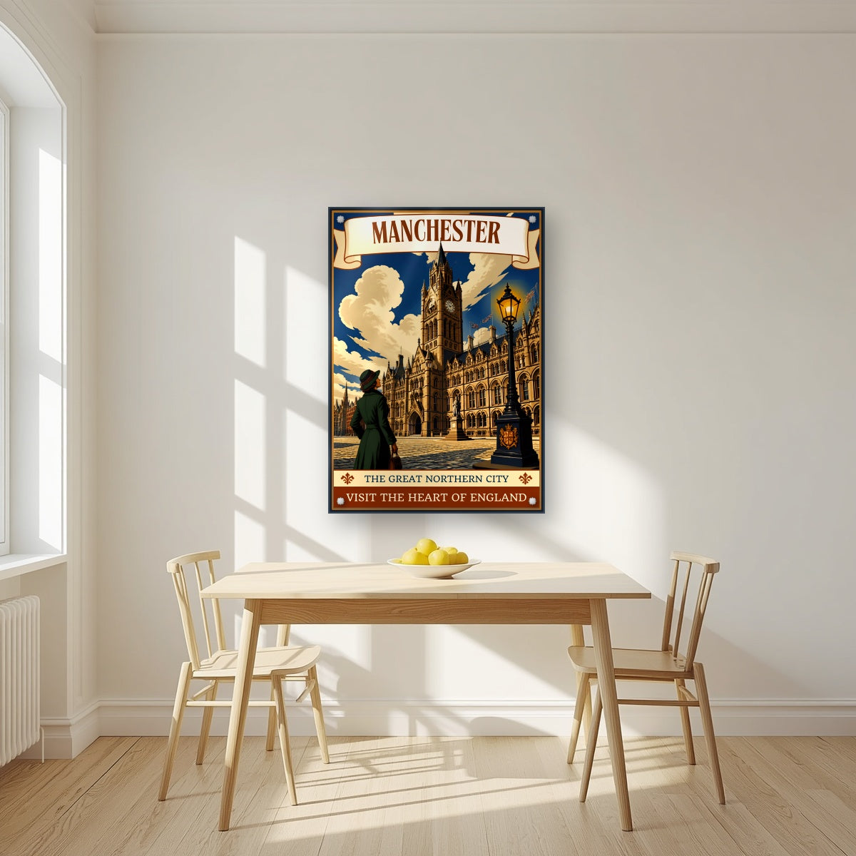 The Great Northern City | Manchester Art Print — acrylic print, room scene