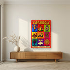 Anatolian Icons — Cappadocia art print, as an acrylic print, styled in a living room