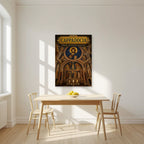 Byzantine Frescoes — Cappadocia art print, unframed poster, styled in a kitchen