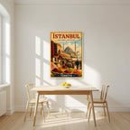 Misir Carsisi — Istanbul art print, unframed poster, styled in a kitchen
