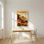Misir Carsisi — Istanbul art print, as an acrylic print, styled in a kitchen
