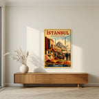 Misir Carsisi — Istanbul art print, unframed poster, styled in a living room