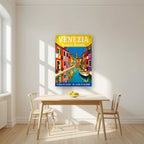 Isola Di Burano — Venice art print, as an acrylic print, styled in a kitchen