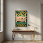Palazzo Ducale — Venice art print, in an oak frame, styled in a desk
