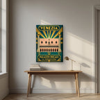 Palazzo Ducale — Venice art print, on slim canvas, styled in a desk