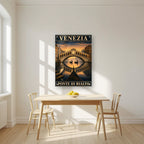 Ponte Di Rialto — Venice art print, as an acrylic print, styled in a kitchen