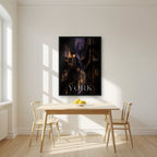 Little Shambles — York art print, in a black frame, styled in a kitchen