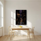 Little Shambles — York art print, on slim canvas, styled in a kitchen
