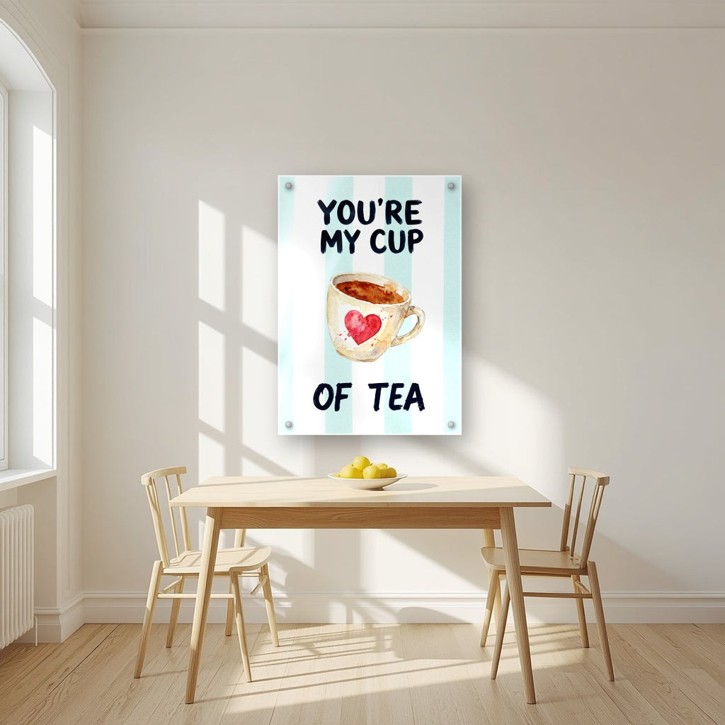 You're My Cup of Tea – Amalfi Aqua | Art Print — acrylic print, room scene