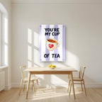 You're My Cup of Tea – Capri Violet | Art Print — acrylic print, room scene