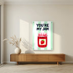 You're My Jam – Cabana Green | Art Print — acrylic print, room scene