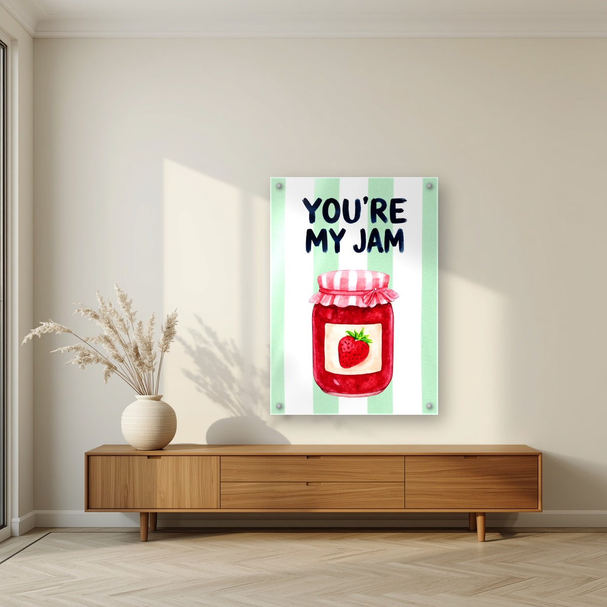 You're My Jam – Cabana Green | Art Print — acrylic print, room scene