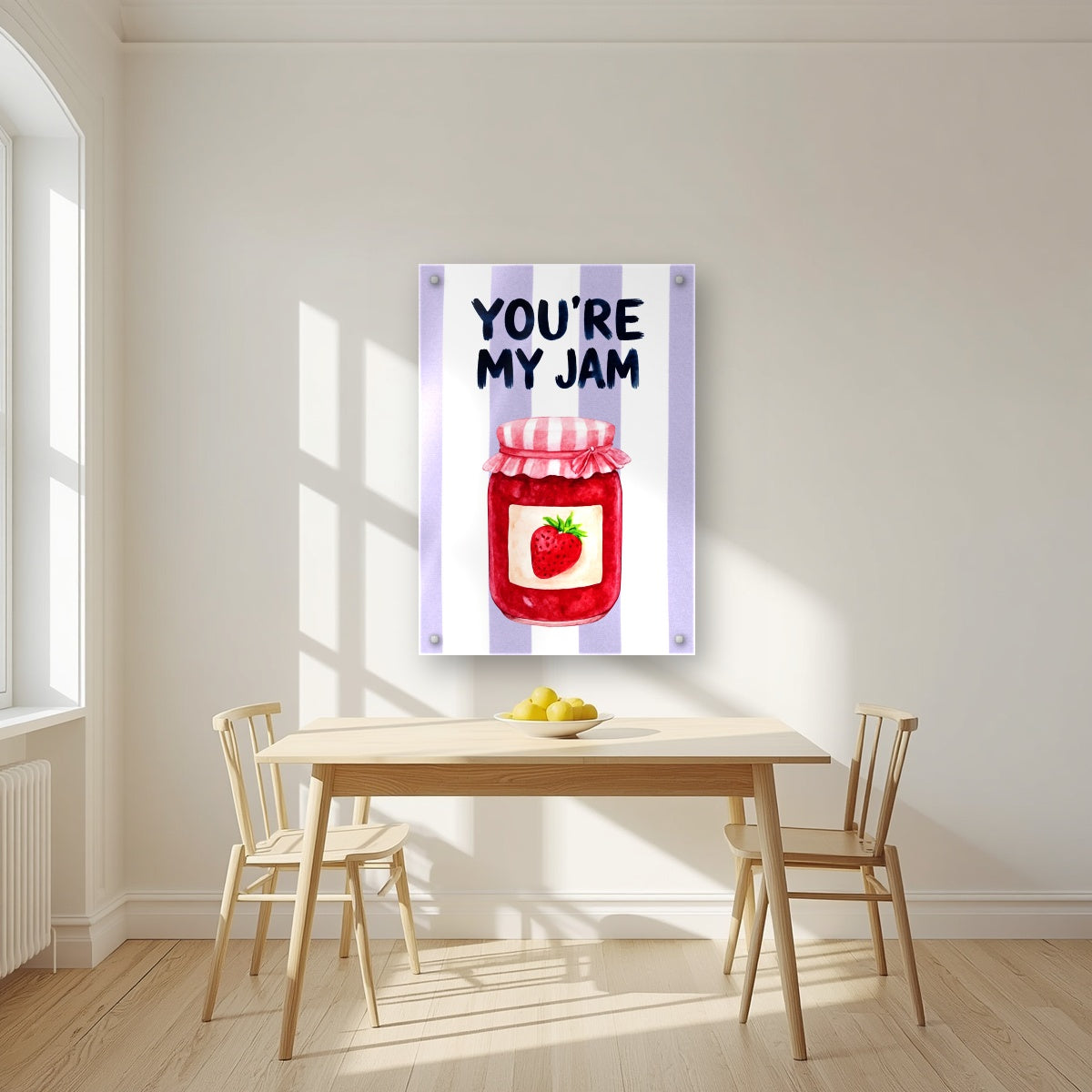 You're My Jam – Capri Violet | Art Print — acrylic print, room scene