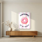 You're the Sprinkle to My Donut – Positano Pink | Art Print — acrylic print, room scene