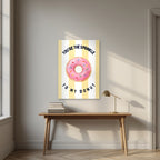 You're the Sprinkle to My Donut – Limoncello as an unframed print, above an oak writing desk