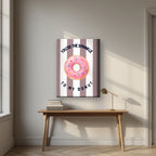 You're the Sprinkle to My Donut – Tuscan Taupe on a thick-edge canvas, above an oak writing desk