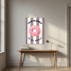 You're the Sprinkle to My Donut – Tuscan Taupe as an unframed print, above an oak writing desk